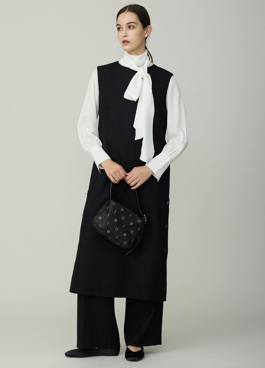 混毛質感鬆緊寬褲